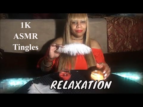 ASMR Relaxation Feathers & Candles | 1K ASMR Tingles