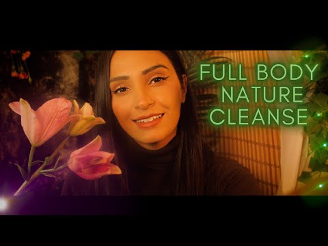 ASMR 💐 Nature Cleanse | Stomach, Arms & Body | Softspoken Roleplay