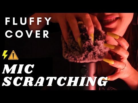 ASMR - FAST and AGGRESSIVE SCRATCHING MASSAGE | FLUFFY Mic Cover | INTENSE Sounds