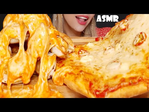 Pizza & Dumplings ASMR Mukbang Eating Show | Oli ASMR