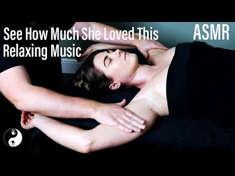 Relaxing Full Arm Massage with Oil and Relaxing Music because that's what she wanted [ASMR][MUSIC]