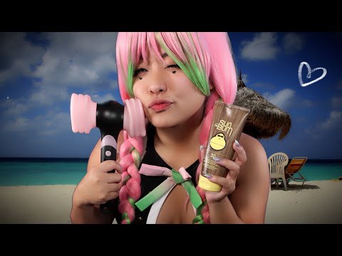 Demon Slayer Beach Episode 1 ASMR | Mitsuri Invites You to a Beach Party