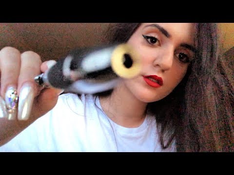 Extremely Close Up Whispers (personal attention w/ a PEN, eyelash combing ASMR)