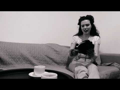 ASMR retro roleplay, coffee with me, black and white