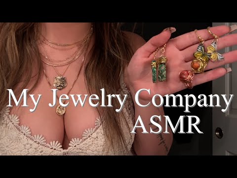 ASMR my handmade jewelry store | tingley, whisper ramble, earrings, necklaces