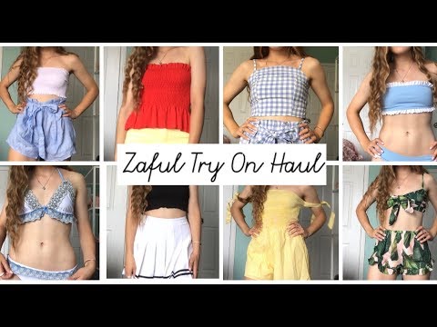 ASMR Zaful Try On Summer Clothing Haul/Review