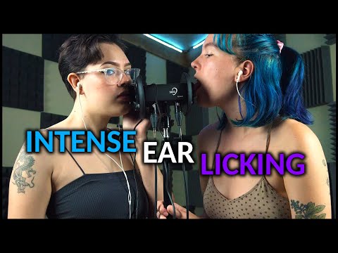 Intense Ear Licking Duo - Sasha and Bella ASMR - The ASMR Collection - Triggers and Tingles!