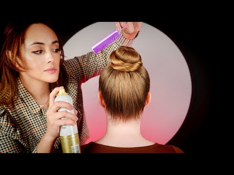 ASMR Perfectionist Hair Styling and Finishing Touches for Perfect Ballerina Bun Soft Spoken Roleplay