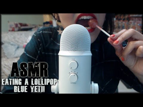 ASMR Eating Lollipop |Whisper Blue Yeti Mic|  Eating Sounds | Chit Chat Soft Spoken