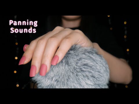 ASMR Fluffy Mic Touching & Scratching | Panning Sounds | Through Brain | Brain Massage (No Talking)