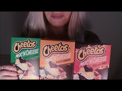 ASMR Trying Cheetos Mac & Cheese - Three Flavors | Whispered Ramble