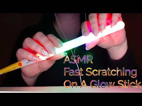 ASMR Fast Scratching  On A Glow stick