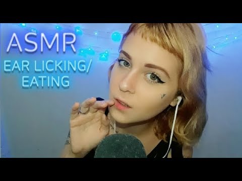 ASMR: EAR LICKING/EATING | INTENSE MOUTH SOUNDS