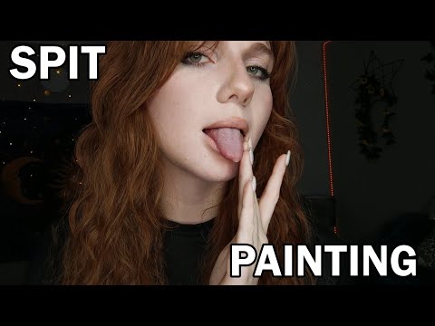 ASMR | Spit Painting YOU | (spitty, gentle & aggressive) 🖤