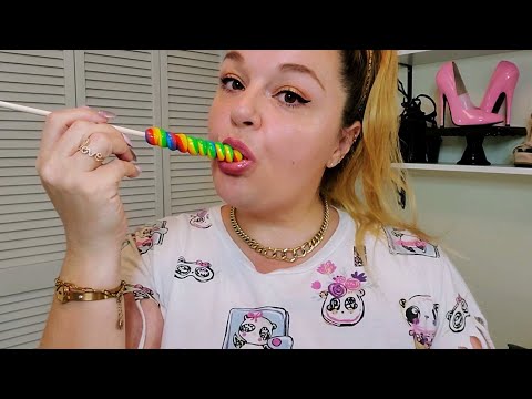 Fruity Flavored Unicorn Lollipop | INTENSE Wet Mouth Sounds