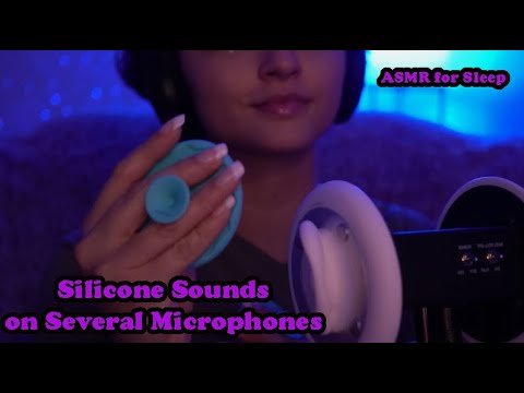 ASMR Silicone Sounds on Several Microphones