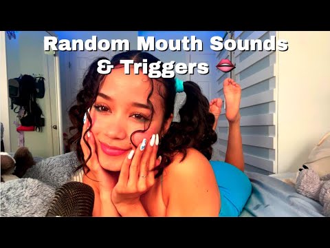 ASMR | Random Mouth Sounds w/ Hand Movements ( SUPER TINGLY)