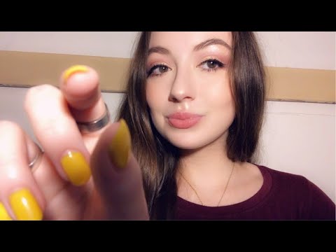 ASMR plucking your negative energy (personal attention, hand movements, mouth sounds)