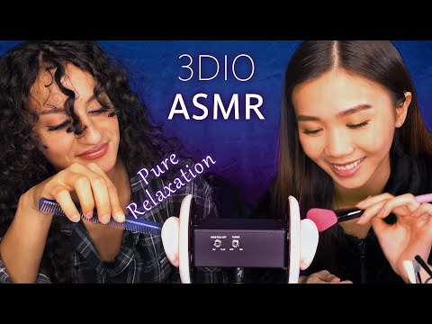 ASMR Pure Relaxation 3Dio Triggers | Savannah & Kaitlynn Duo Tingly Triggers to help you fall asleep
