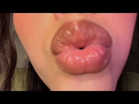 ASMR- slow kisses with mouth sounds and spit painting // soft spoken (Custom for Leander🖤)