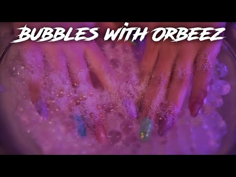 ASMR Bubble Hot Tub with Orbeez 💎 No Talking, Glass Sounds