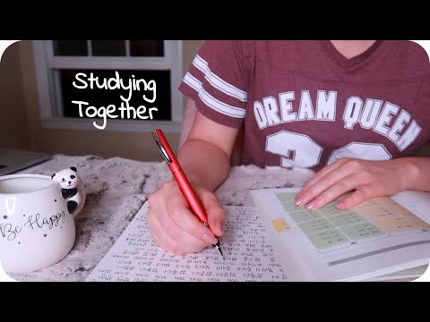 ASMR Night Time Studying by an Open Window (Inaudible Whisper, Pen Writing, Crickets, Ambiance) ✒️