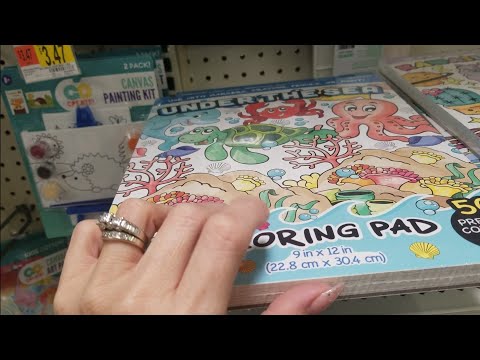 ASMR - Walmart walk through craft aisles- Whispered  -  tapping