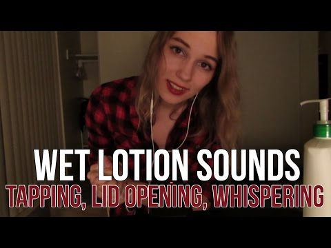 [BINAURAL ASMR] Wet Lotion Sounds / Tapping / Lid Opening / Whispering