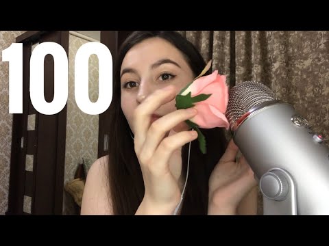 Asmr 100 triggers in one minute ❤️