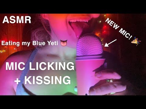 ASMR | eating my blue yeti 👅 mic licking + m0uth sounds | HIGH SENSITIVITY
