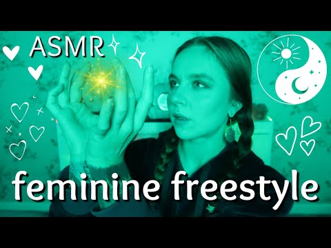 ASMR YOU ARE ENOUGH | freestyle asmr | flowing in my divine feminine energy | (for all genders)