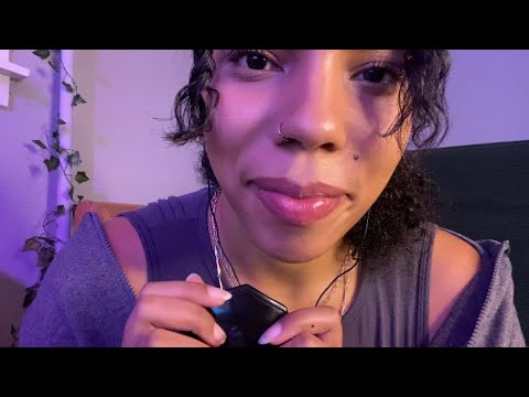 ASMR | Helping you wind down before bed { Hair brushing, plucking energy cleanse, affirmations}