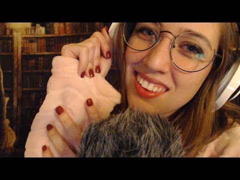 [ASMR] • "Yummy" Trigger Words with Fabric Touching