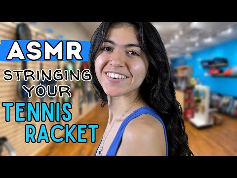 ASMR || stringing your tennis racket