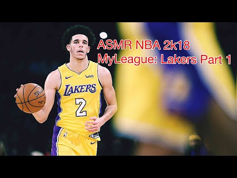 [ASMR] NBA 2k18 Gameplay! Lakers MyLeauge (Whispering, Controller Sounds, Tongue Clicking)