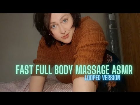 ASMR Fast and Aggressive Full Body Massage 💤 🖤 Looped