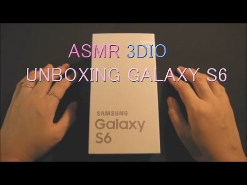 ASMR. Unboxing Galaxy S6. 새 핸드폰 도착! for Relaxation  (3Dio)(No talking)