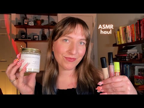 ASMR New Stuff Haul 💄 Tapping, Scratching, Lip Gloss & More 💖