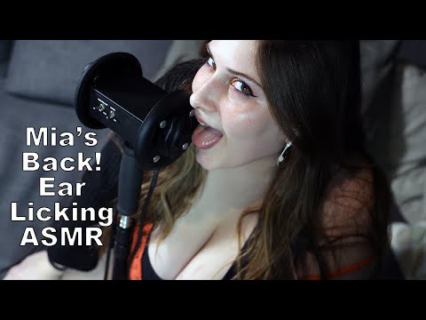 Ear Licking ASMR - MIA ASMR IS BACK - STIMULATING ASMR MOUTH SOUNDS - THE ASMR COLLECTION NY SPECIAL