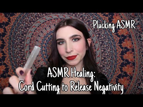 ASMR Plucking & Cord Cutting: ✨Release Negativity✨| Energy Protection | Crystal Healing | Reiki