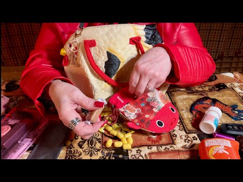 Crazy Chicken Purse Rummage! (No talking) Switching purses for Easter & Spring~ASMR
