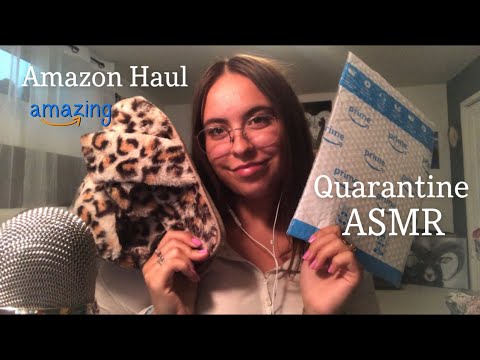 Amazon Haul During Quarantine ASMR (tapping, scratching, crinkling)