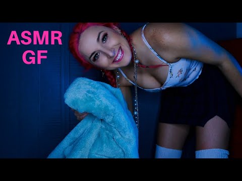 😘 Girlfriend Tucks You In and helps you relax {ASMR} 💋