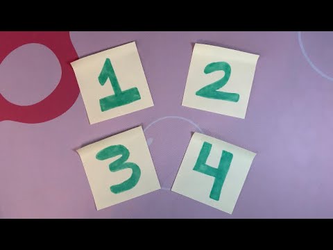 ASMR Making Number Sticky Notes | Writing/Coloring Sounds (No Talking)