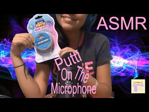 ASMR Putty on Microphone Sticky Sounds