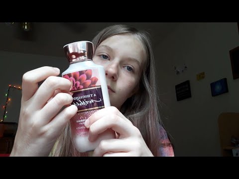 Asmr- tapping and scratching on Bath and Body works body lotions and creams! 😴❣