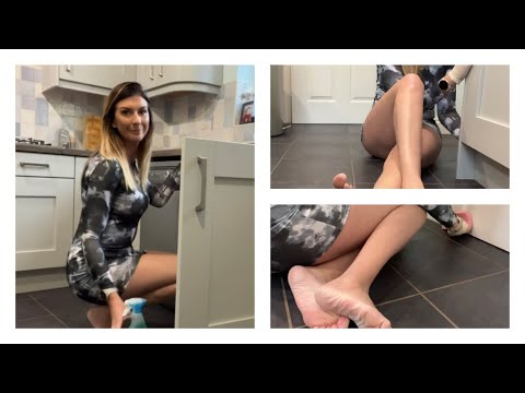 ASMR Cleaning No Talking - Kitchen Cleaning Lots Of Lovely Sponge Noises