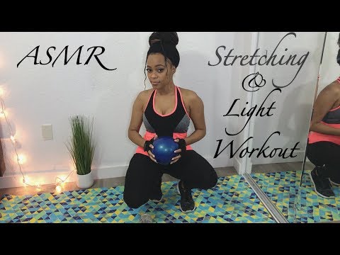 💪🏽 ASMR 💪🏽 Stretching & Light Workout at Home 🏋🏽‍♀️ ❤️🦾