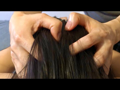 ASMR A Crispy Scalp Massage w. UP CLOSE VISUALS! White Hair Plucking, TUGGING, Wooden Comb CHOPPING!