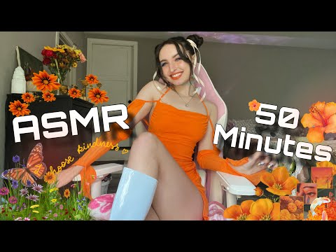 50 MINUTES of UNPREDICTABLE Fast & Aggressive ASMR ( Nail Tapping, Rambles, Mouth Sounds + )